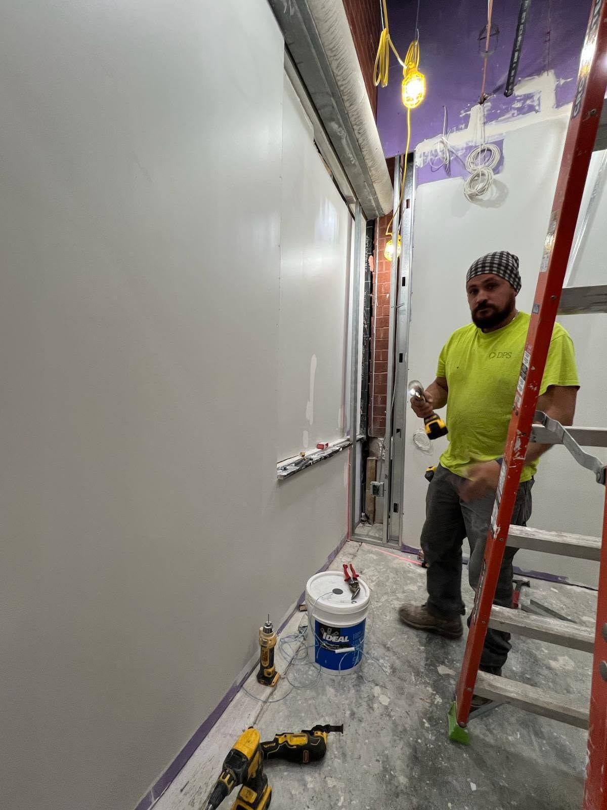 Metal wall and drywall repair at the Portsmouth animal hospital — photo 2
