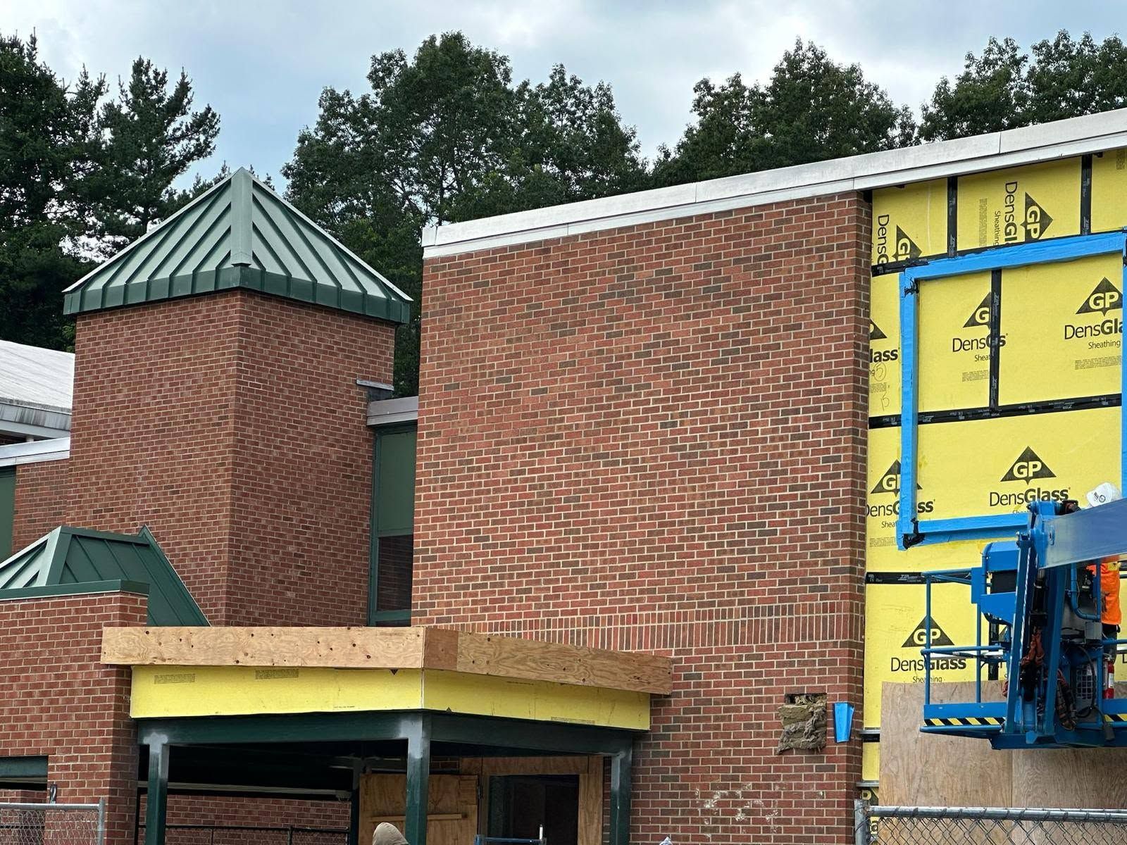 Metal framing and DensGlass work at the Nashua school — photo 5