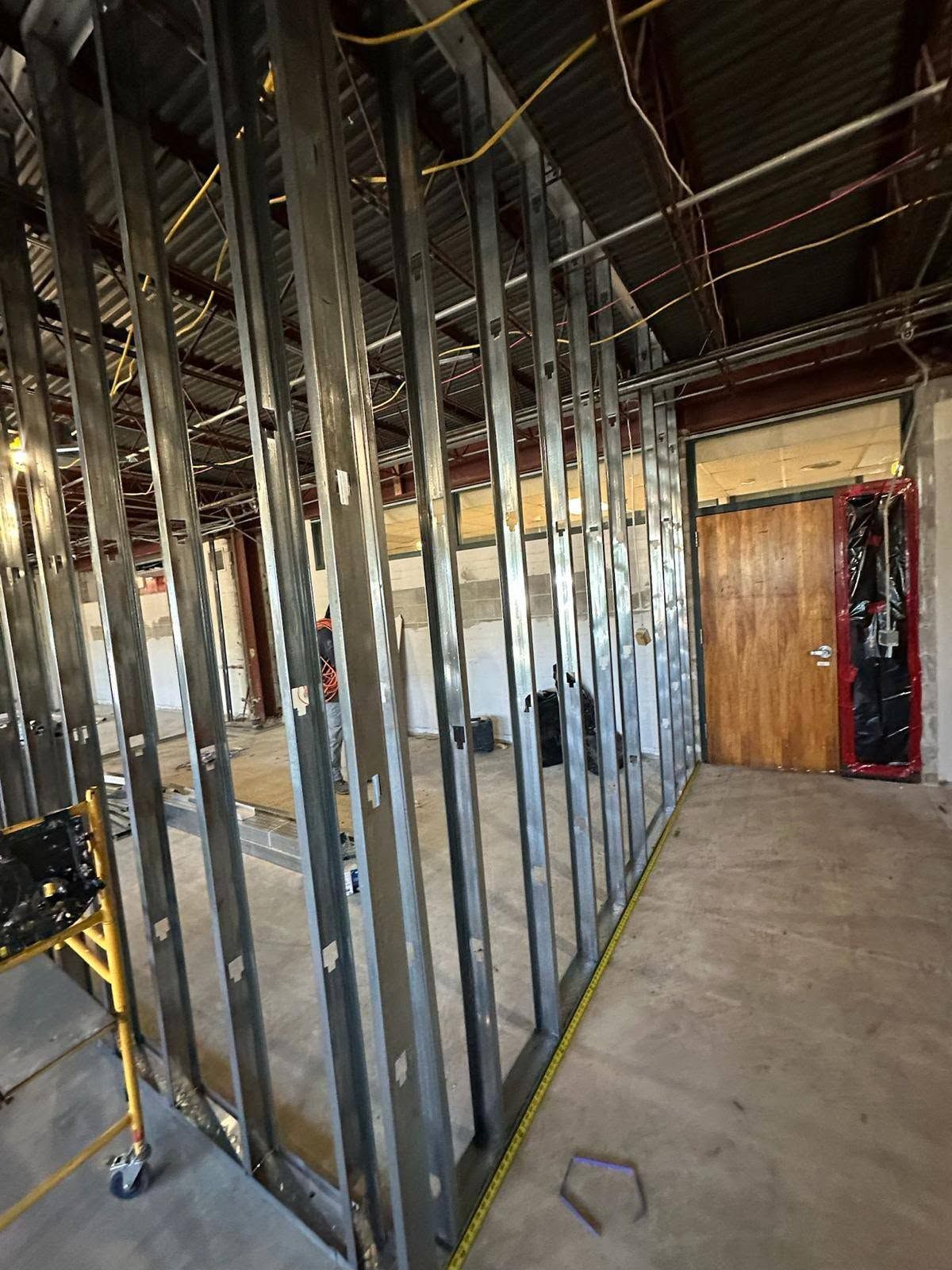 Metal framing and DensGlass work at the Nashua school — photo 7